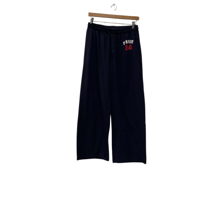 White Fox Womens  Size XL Wide Leg /Track Pants Navy Blue 