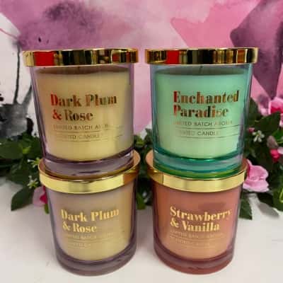 4x brand new accent candles 220g scented candles- please read description 