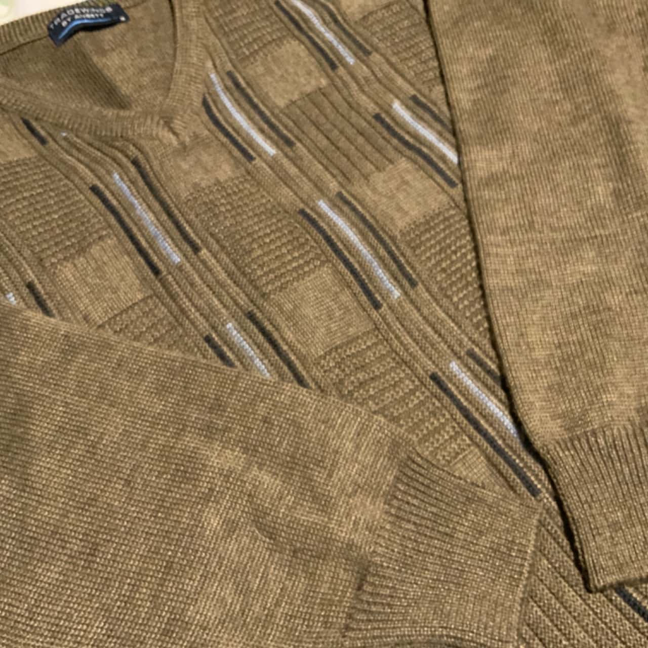 Ansett Gold Luxury Wool Cashmere Textured Crew Knit main image 0