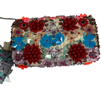  Viral Tiktok Colorful Floral Beaded Handbag Clutch Purse