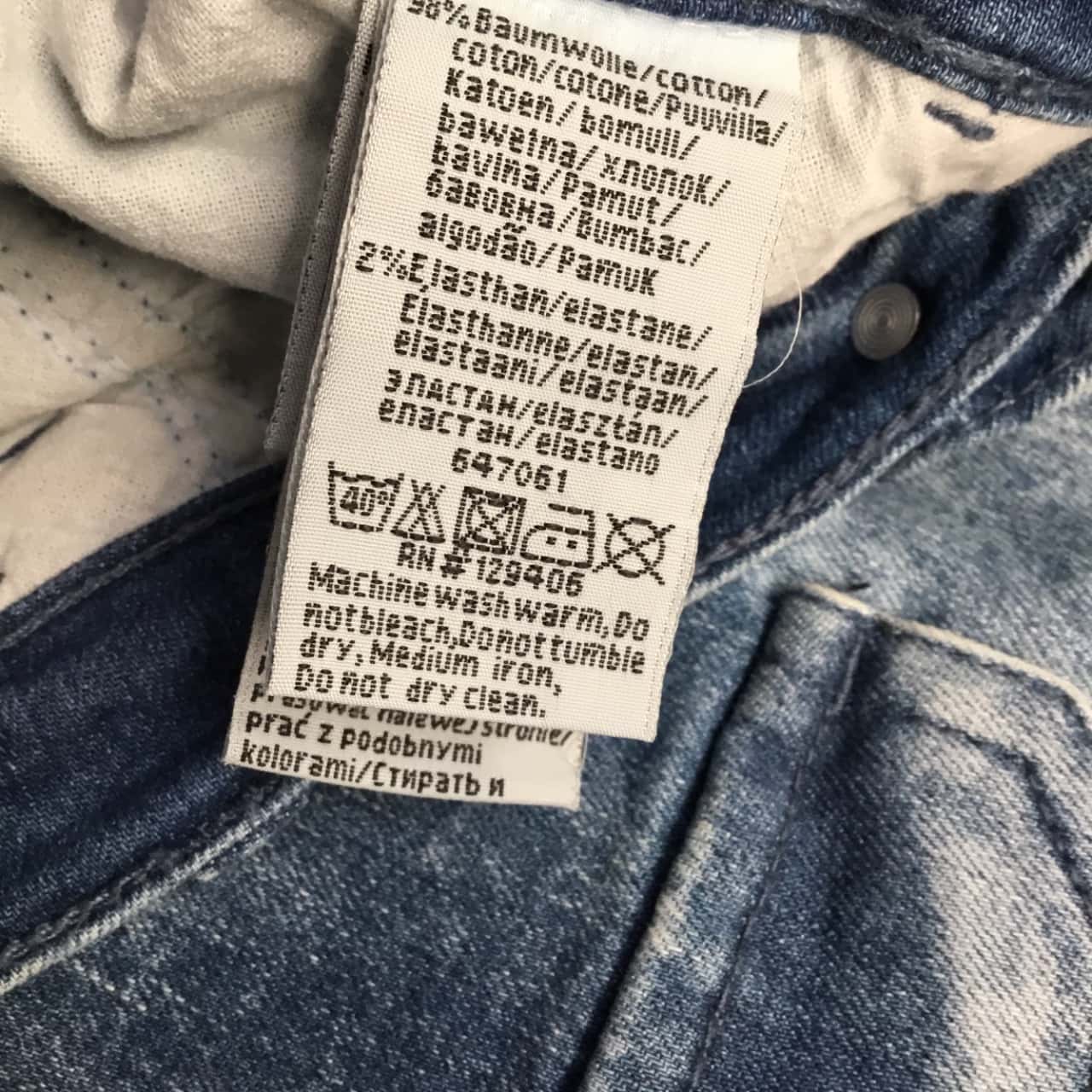 John Baner Size 40 Relaxed Fit Blue Jeans