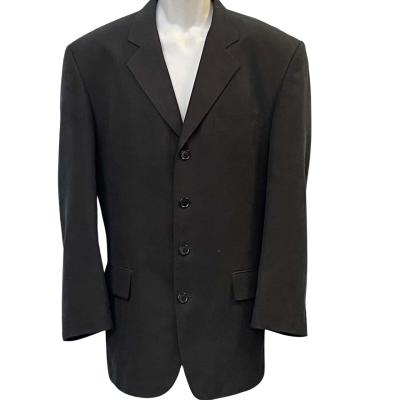 Roger David Mens Size L Suit Jacket Black