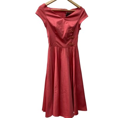 Kitten DAmour Madame Coco Classic Dress in Coral