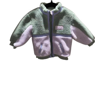 Country Road Kids  Size 12-18m Fleeced Jacket Green / Purple NWOT