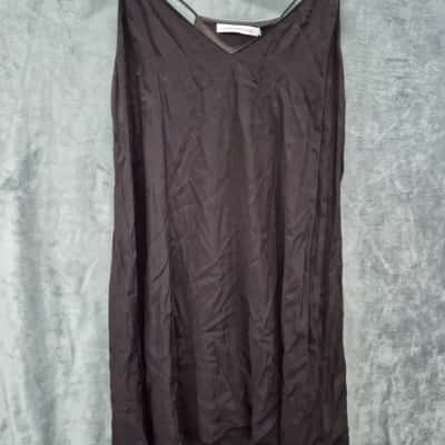 Calvin Klein Jeans Womens  Size M Shoestring Strap Dress Black  