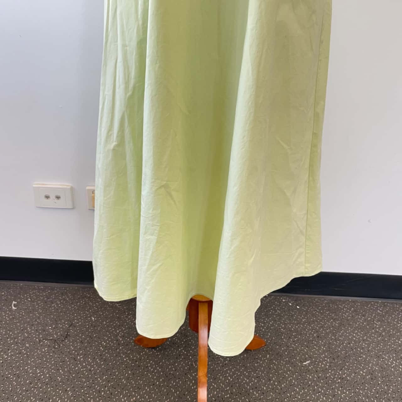 green emerald velvet dress ZARA Lime-green Maxi Dress | Brand New main image 0