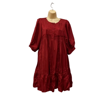 Country Road Womens  Size S/8/10 Short Sleeve Dress  Maroon 