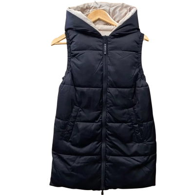 Decjuba Black/Cream Reversible Puffer Coat Size XS 