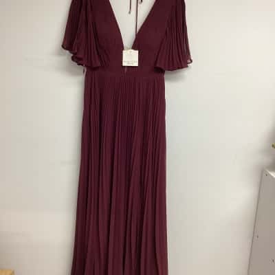  Women's Samantha rose maxi  Size M Floral Dress Burgundy colour 
