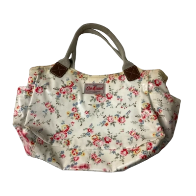 Cath Kidston London PVC Coated Floral Handbag Womens Cream 