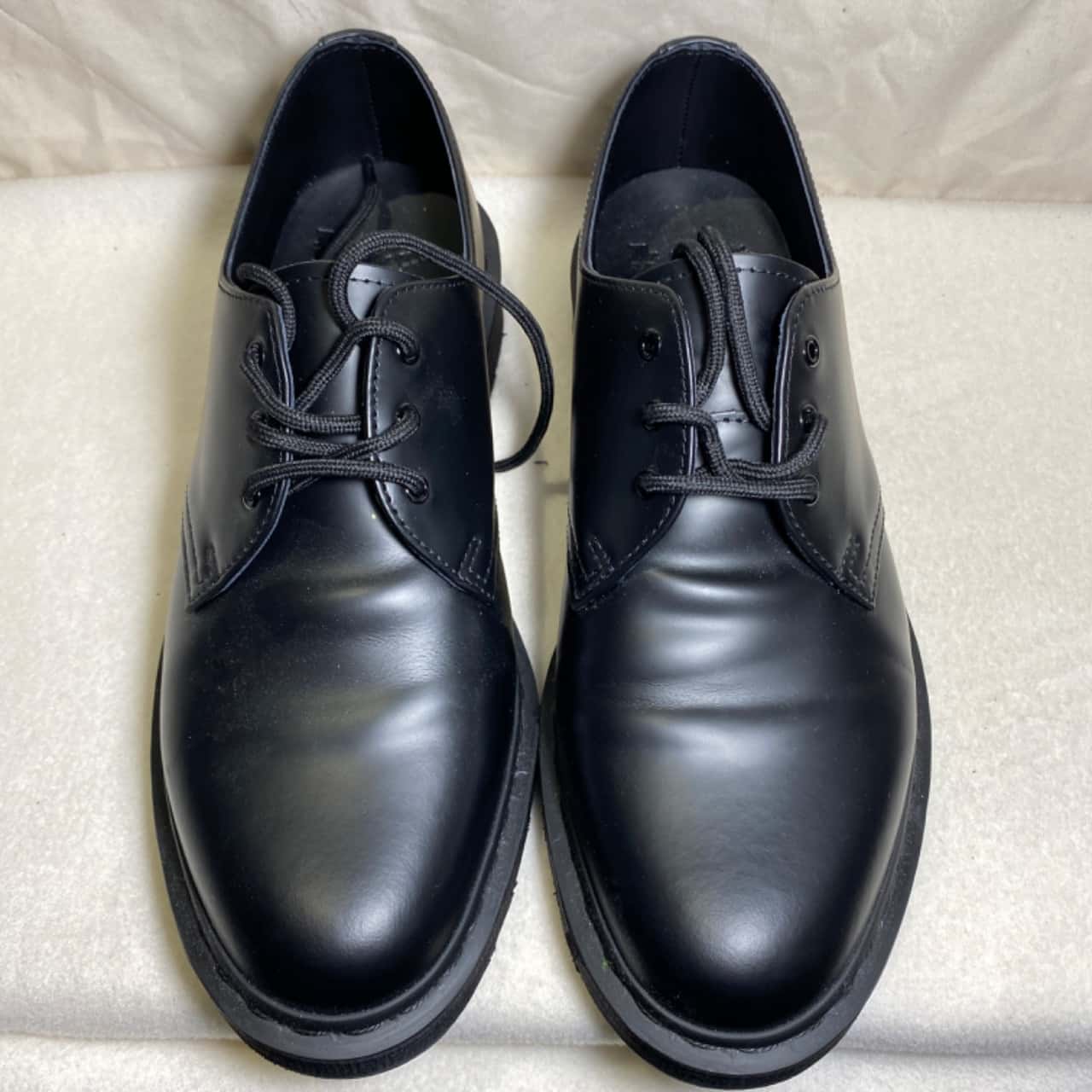 Dr Martens 14345 Sort Sko Black Leather Oxford Lace Loafer Shoes Grunge NWOT Doc Martens Black 21084 Goth Oxford main image 3