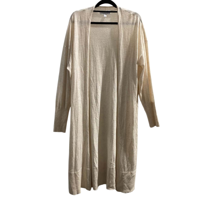 NWOT Witchery Women's  Size XL Cardigan Cream Extra Long Wool / Silk Mix