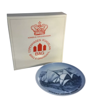Bing & Grondahl Porcelain Sydney Opera House Plate Approx 18cm Dia