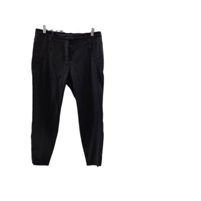 BOSS by Hugo Boss "Anaita5" Black Cropped Slim-Fit Trousers - Size US 6 / UK 10