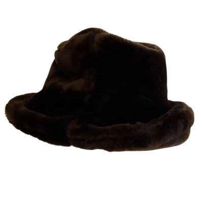 Florence Crochetta fury Hat- 53 cm  Women’s- dark Brown 