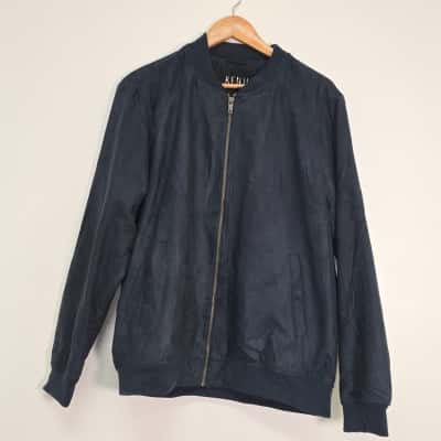 Kenji Mens  Size XL Bomber Navy Blue 