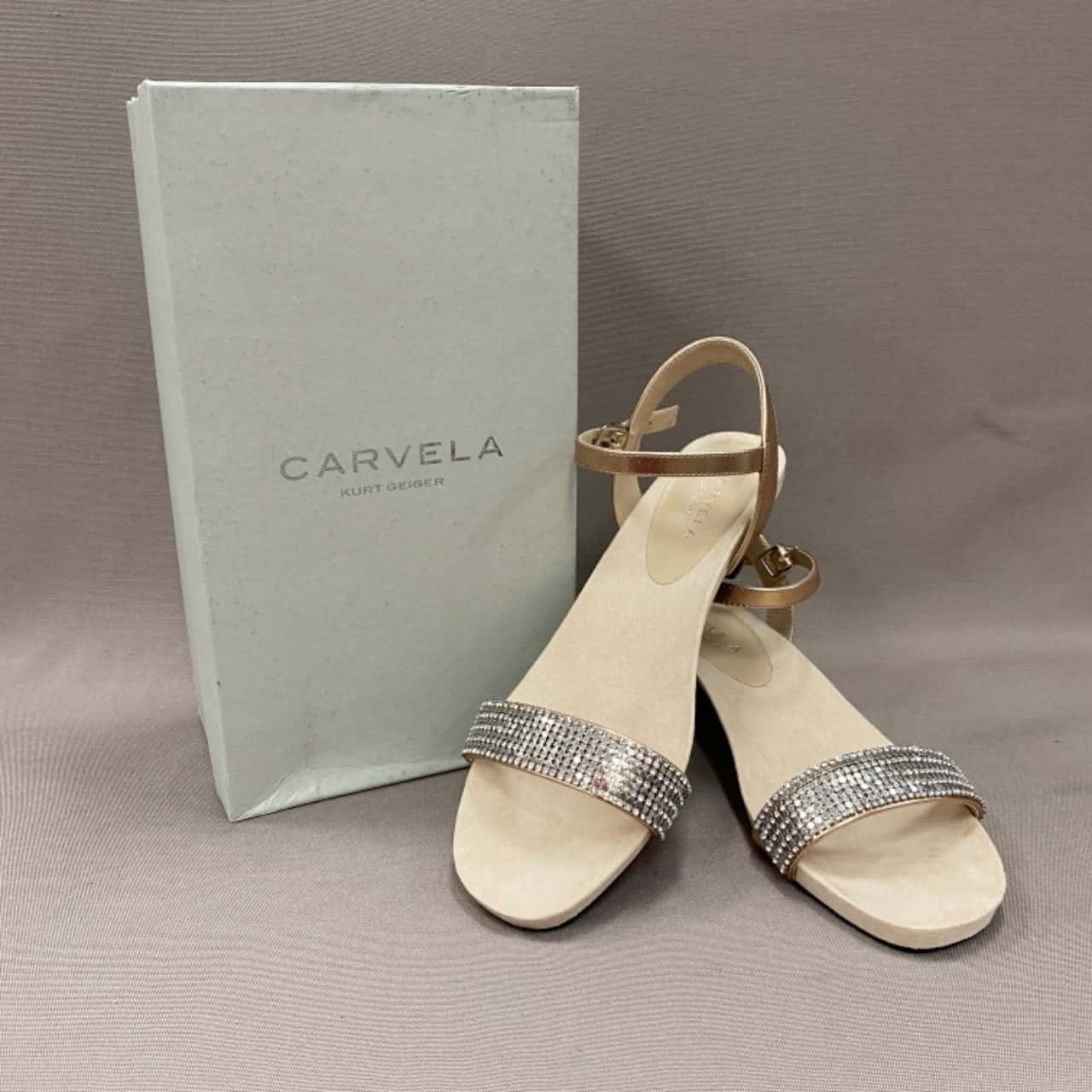 carvela nude sandals