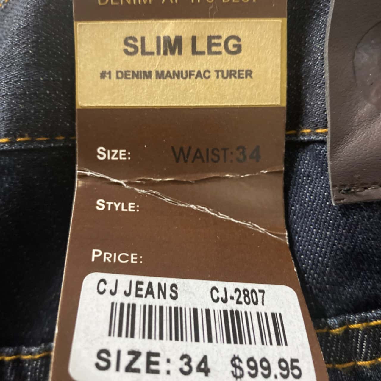 Chisel Mens Size 34 jeans new (s)