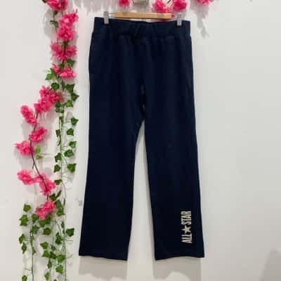 Converse Womens Track Pants Size L Navy Blue 