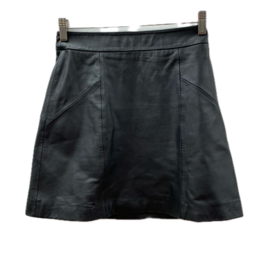 Seed Womens Leather skirt Size 6 Black  