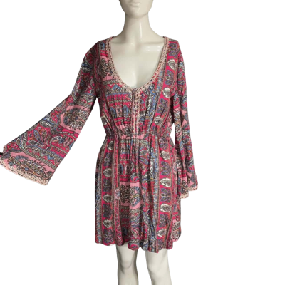 Tigerlily Size 12 Casual Dress Multicoloured Women's 