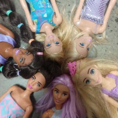 6 x Assorted Barbie / Doll Figures