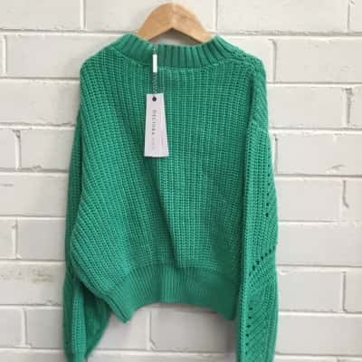 Decjuba Kids Knitted jumper Size S Green 
