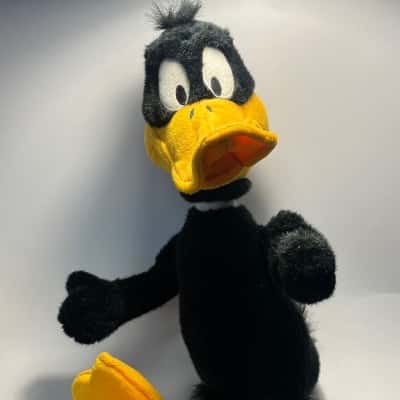 Vintage Warner Bros Store 1998 Daffy Duck Luny Tunes Posable Plush Toy