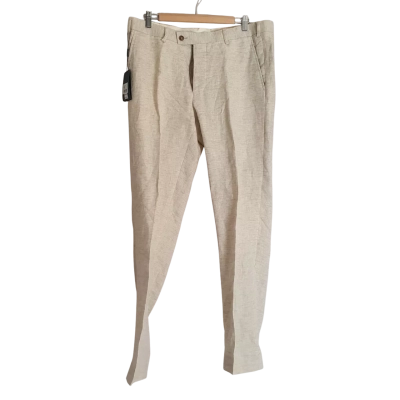 Daniel Hechter Mens  Size 92 Reg Dress Pants Cream BNWT