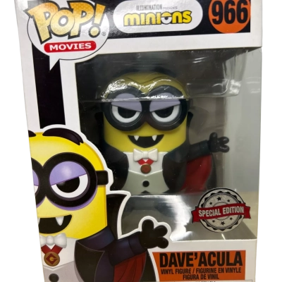 Funko Pop Vinyl Minions Dave’acula 966 BNWT