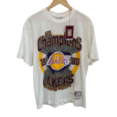 NBA Los Angeles Lakers Mens Vintage-Style  Size S Short Sleeve Shirt White 
