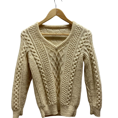 Unbranded Womens Size S Cream Jumper