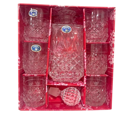 Bohemia Lead crystal Whiskey Set