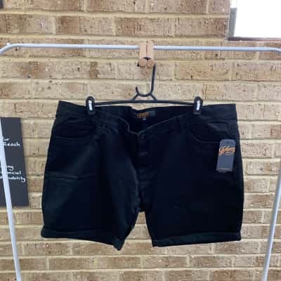 Johnny Bigg Mens black chino shorts Size 48
