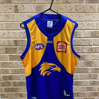 AFL Mens west coast home guernsey Size L 
