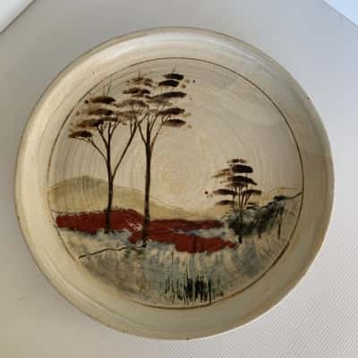 Australian Studio Pottery - Large Platter - Australian Landscape