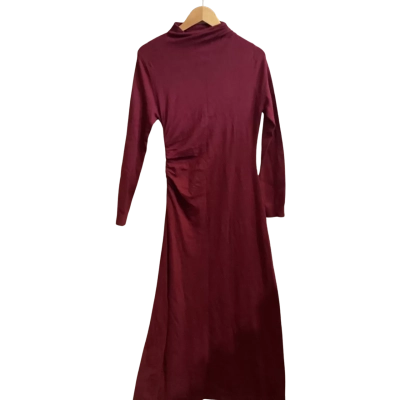 Oxford Womens  Size 10 Long Sleeve Dress Maroon 