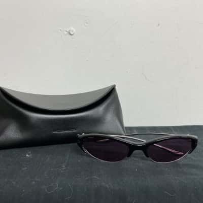 Gentle Monster Tweed Cat-eye Sunglasses and case 