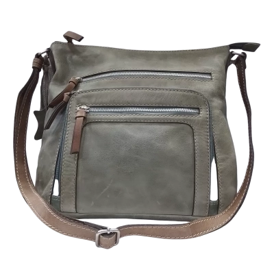 Colorado Womens Cross Body Bag Green GENUINE LEATHER