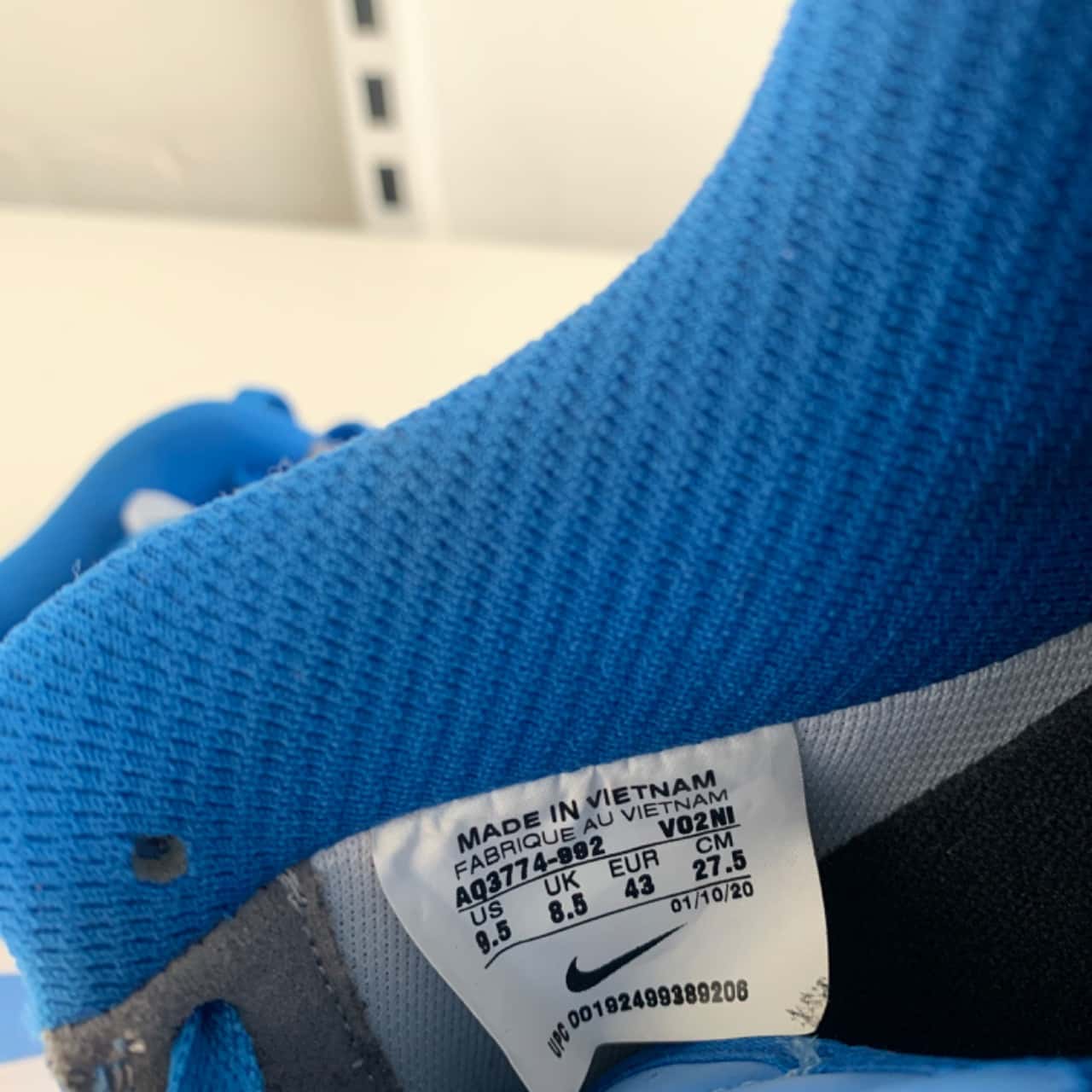 mens nike air blue
