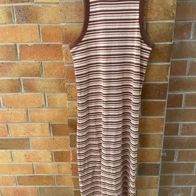 Womens Lily Loves  Size L Stripe Dress 
