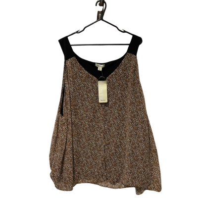 beme Womens  Size L Sleeveless Top Animal print / Black  / Brown 