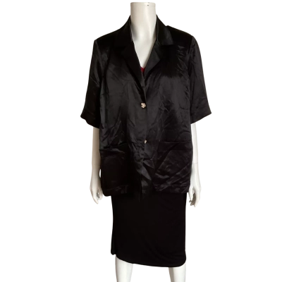 Viktoria & Woods Womens  Size 1 Button Up Top / Short Sleeve Shirt Black  