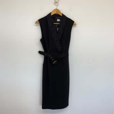 Sheike Black Bravery Midi Dress  Size 14 