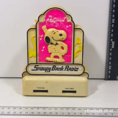 Snoopy Bank Radio Vintage As Is Untested 1958