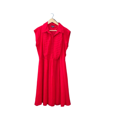 City Chic Size M Casual Dress Red 