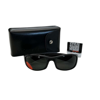 Spotters Polarised Sun Glasses Black Frame With Case
