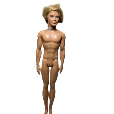 Mattel Ken fashion doll from around 2009–2010, featuring blonde rooted hair and a sculpted physique.