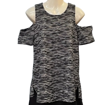 Witchery Womens  Size S Short Sleeve Top Black  / White 