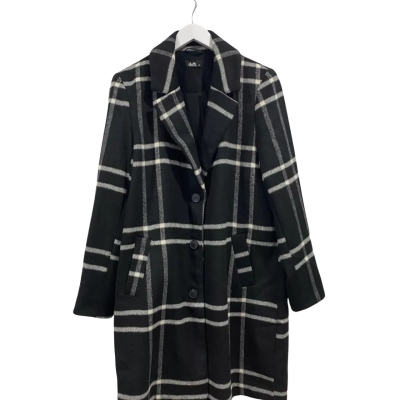 Dotti Womens  Size 14 Checked long coat 